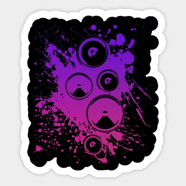 Dark Techno Speaker EDM Music Festival Sticker by shirtontour